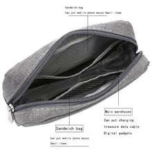 Load image into Gallery viewer, Multi-functional Headphone Charger Data Cable Storage Bag Power Pack, Size: L, 23 x 11.5 x 5.5cm