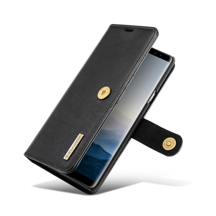 DG.MING Crazy Horse Texture Flip Detachable Magnetic Leather Case for Galaxy Note 9, with Holder & Card Slots & Wallet, Galaxy Note 9