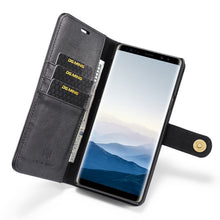 Load image into Gallery viewer, DG.MING Crazy Horse Texture Flip Detachable Magnetic Leather Case for Galaxy Note 9, with Holder &amp; Card Slots &amp; Wallet, Galaxy Note 9