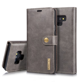DG.MING Crazy Horse Texture Flip Detachable Magnetic Leather Case for Galaxy Note 9, with Holder & Card Slots & Wallet
