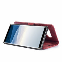 Load image into Gallery viewer, DG.MING Crazy Horse Texture Flip Detachable Magnetic Leather Case for Galaxy Note 9, with Holder &amp; Card Slots &amp; Wallet, Galaxy Note 9