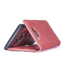 Load image into Gallery viewer, DG.MING Crazy Horse Texture Flip Detachable Magnetic Leather Case for Galaxy Note 9, with Holder &amp; Card Slots &amp; Wallet, Galaxy Note 9