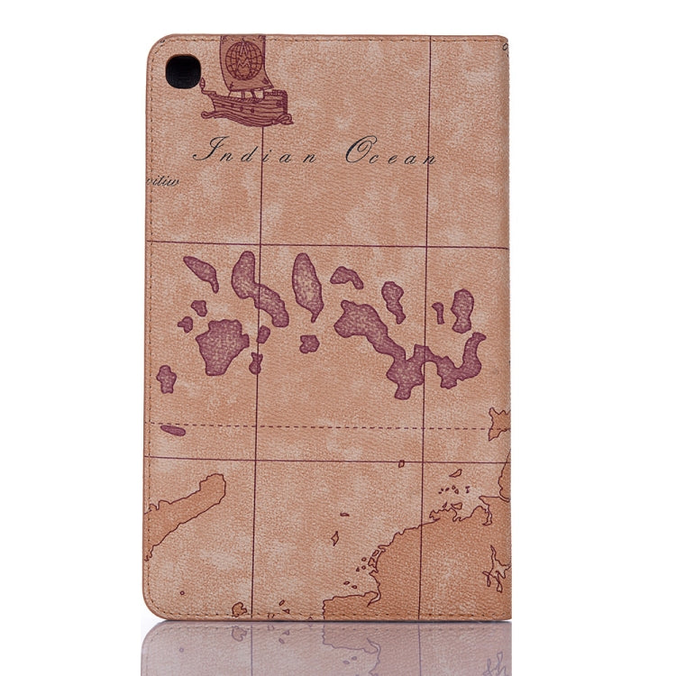 Map Texture Horizontal Flip Leather Case for Galaxy Tab A 8 (2019) P200 / P205,  with Holder & Card Slots & Wallet, Random Texture Delivery