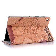 Load image into Gallery viewer, Map Texture Horizontal Flip Leather Case for Galaxy Tab S5e 10.5 T720 / T725,  with Holder &amp; Card Slots &amp; Wallet, Random Texture Delivery