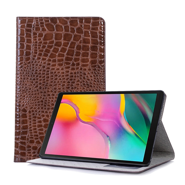Crocodile Texture Horizontal Flip Leather Case for Galaxy Tab A 10.1 (2019) T510 / T515,  with Holder & Card Slots & Wallet