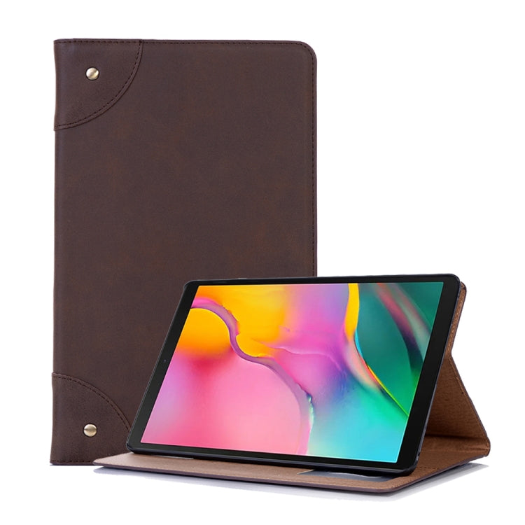 Retro Book Style Horizontal Flip Leather Case for Galaxy Tab A 10.1 (2019) T510 / T515,  with Holder & Card Slots & Wallet