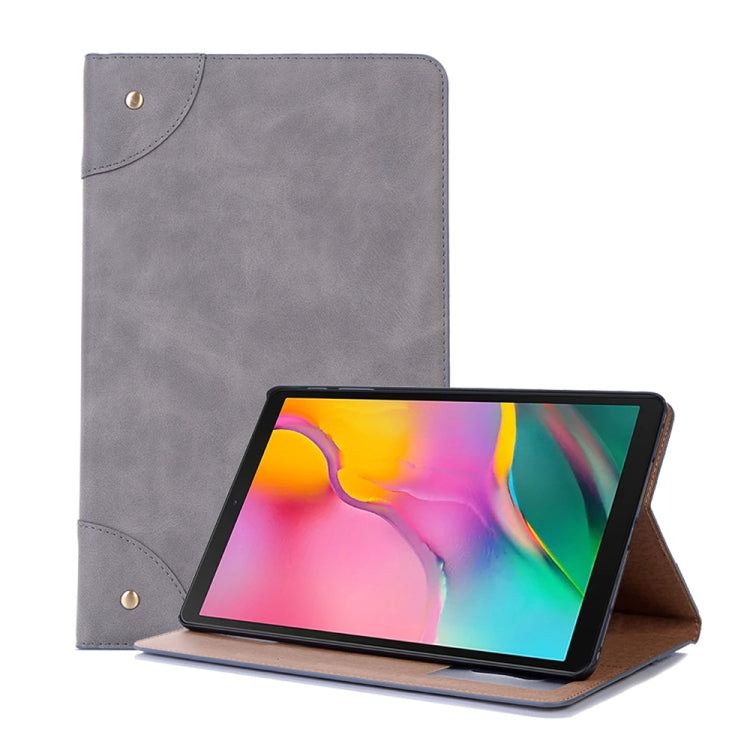 Retro Book Style Horizontal Flip Leather Case for Galaxy Tab A 10.1 (2019) T510 / T515,  with Holder & Card Slots & Wallet