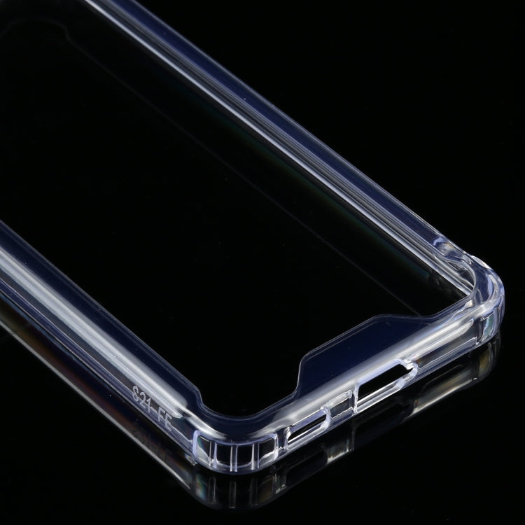 For Samsung Galaxy S21 FE Four-corner Shockproof Transparent TPU + PC Protective Case