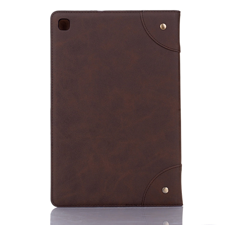 Retro Book Style Horizontal Flip Leather Case for Galaxy Tab S5e 10.5 T720 / T725,  with Holder & Card Slots & Wallet