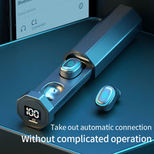 Load image into Gallery viewer, C1 Bluetooth 5.0 TWS Circular Chimney Touch Digital Display True Wireless Bluetooth Earphone with Charging Box, Circular Chimney