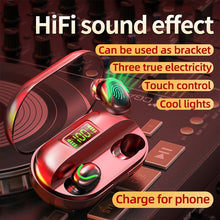 Load image into Gallery viewer, T2 Bluetooth 5.0 TWS Touch Digital Display True Wireless Bluetooth Earphone with Charging Box