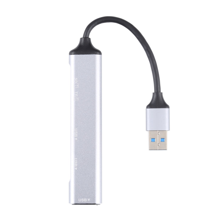 5 in 1 USB 3.0 to SD / TF Card Slot + 3 USB 3.0 Ports Multifunctional Docking Station HUB, USB 3.0