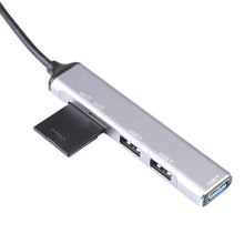 Load image into Gallery viewer, 5 in 1 USB 3.0 to SD / TF Card Slot + 3 USB 3.0 Ports Multifunctional Docking Station HUB, USB 3.0