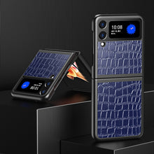 Load image into Gallery viewer, For Samsung Galaxy Z Flip Crocodile Texture Leather Folding Protective Case