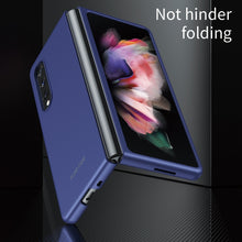Load image into Gallery viewer, For Samsung Galaxy Z Fold3 5G Skin Feel Frosted Electroplating Foldable PC Protective Case