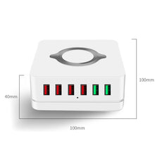 Load image into Gallery viewer, E6 7 In 1 Multi-function Wireless Charging Station USB Smart Socket Holder Stand