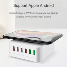 Load image into Gallery viewer, E6 7 In 1 Multi-function Wireless Charging Station USB Smart Socket Holder Stand