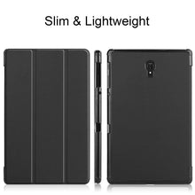Load image into Gallery viewer, Custer Texture Horizontal Flip PU Leather Case for Galaxy Tab A 10.5 / T595 &amp; T590, with Three-folding Holder &amp; Sleep / Wake-up Function, For Galaxy Tab A 10.5
