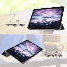 Load image into Gallery viewer, Custer Texture Horizontal Flip PU Leather Case for Galaxy Tab A 10.5 / T595 &amp; T590, with Three-folding Holder &amp; Sleep / Wake-up Function, For Galaxy Tab A 10.5