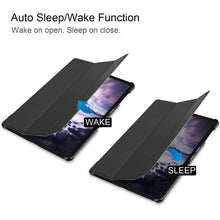 Load image into Gallery viewer, Custer Texture Horizontal Flip PU Leather Case for Galaxy Tab A 10.5 / T595 &amp; T590, with Three-folding Holder &amp; Sleep / Wake-up Function, For Galaxy Tab A 10.5