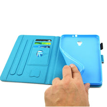 Load image into Gallery viewer, For Galaxy Tab A 8.0  / T380 &amp; T385  Horizontal Flip Leather Case with Holder &amp; Card Slots