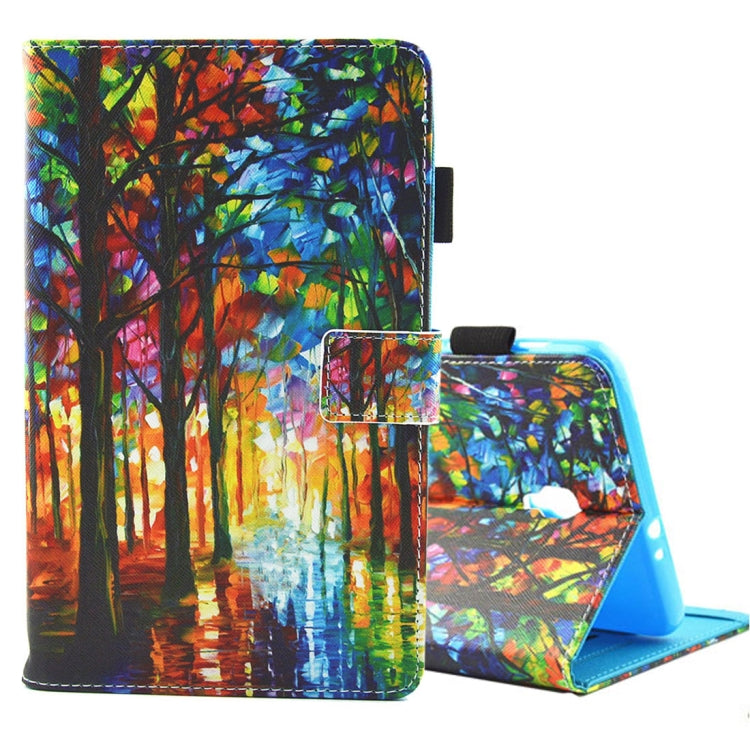 For Galaxy Tab A 8.0  / T380 & T385  Horizontal Flip Leather Case with Holder & Card Slots
