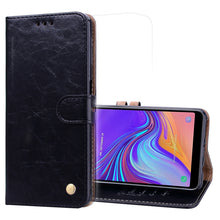 Load image into Gallery viewer, Business Style Oil Wax Texture Horizontal Flip Leather Case for Galaxy A7 (2018), with Holder &amp; Card Slots &amp; Wallet