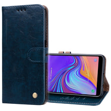 Load image into Gallery viewer, Business Style Oil Wax Texture Horizontal Flip Leather Case for Galaxy A7 (2018), with Holder &amp; Card Slots &amp; Wallet
