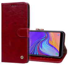 Load image into Gallery viewer, Business Style Oil Wax Texture Horizontal Flip Leather Case for Galaxy A7 (2018), with Holder &amp; Card Slots &amp; Wallet
