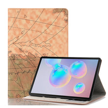 Load image into Gallery viewer, For Galaxy Tab S6 T860 / T865 Map Texture Horizontal Flip Leather Case with Holder &amp; Card Slots &amp; Wallet, Random Texture Delivery