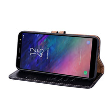 Load image into Gallery viewer, Business Style Oil Wax Texture Horizontal Flip Leather Case for Galaxy A6 (2018), with Holder &amp; Card Slots &amp; Wallet, For Galaxy A6 (2018)