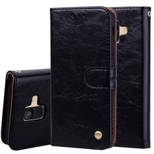 Load image into Gallery viewer, Business Style Oil Wax Texture Horizontal Flip Leather Case for Galaxy A6 (2018), with Holder &amp; Card Slots &amp; Wallet, For Galaxy A6 (2018)