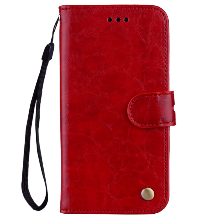 Business Style Oil Wax Texture Horizontal Flip Leather Case for Galaxy A6 (2018), with Holder & Card Slots & Wallet