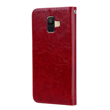 Load image into Gallery viewer, Business Style Oil Wax Texture Horizontal Flip Leather Case for Galaxy A6 (2018), with Holder &amp; Card Slots &amp; Wallet