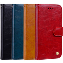 Load image into Gallery viewer, Business Style Oil Wax Texture Horizontal Flip Leather Case for Galaxy A6 (2018), with Holder &amp; Card Slots &amp; Wallet, For Galaxy A6 (2018)