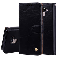 Load image into Gallery viewer, Business Style Oil Wax Texture Horizontal Flip Leather Case for Galaxy J6 (EU Version) (2018), with Holder &amp; Card Slots &amp; Wallet