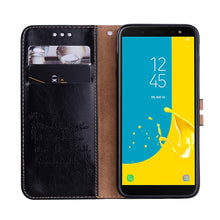 Load image into Gallery viewer, Business Style Oil Wax Texture Horizontal Flip Leather Case for Galaxy J6 (EU Version) (2018), with Holder &amp; Card Slots &amp; Wallet, For Galaxy J6 (EU Version) (2018)