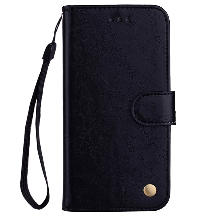 Business Style Oil Wax Texture Horizontal Flip Leather Case for Galaxy J4 (EU Version) (2018), with Holder & Card Slots & Wallet