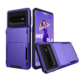 Shockproof TPU + PC Protective Case for Galaxy S10, with Card Slot