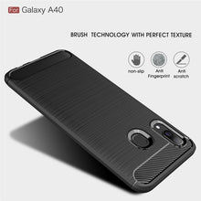 Load image into Gallery viewer, Brushed Texture Carbon Fiber TPU Case for Galaxy A40, For Galaxy A40