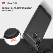Load image into Gallery viewer, Brushed Texture Carbon Fiber TPU Case for Galaxy A40, For Galaxy A40