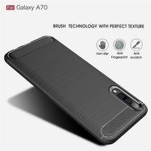 Load image into Gallery viewer, Brushed Texture Carbon Fiber TPU Case for Galaxy A70