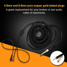 Load image into Gallery viewer, ZS0095 For Sennheiser HD25 / HD560 / HD540 / HD430 / HD250 Earphone Spring Cable, Cable Length: 1.5m-5m, ZS0095