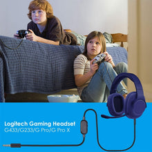 Load image into Gallery viewer, ZS0159 For Logitech G433 / G233 / G Pro / G Pro X 3.5mm Male to Male Gaming Headset Audio Cable with Wire-controlled, Cable Length: 2m