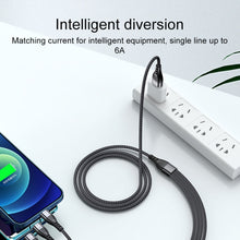 Load image into Gallery viewer, 4 in 1 66W 6A USB to 8 Pin + Micro USB + Dual USB-C / Type-C Fast Charging Data Cable, Cable Length: 1.2m, 1.2m, 1.2m 66W