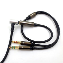Load image into Gallery viewer, ZS0135 For SteelSeries Arctis 3 / 5 / 7 3.5mm Female to Dual 3.5mm Male Earphone Adapter Cable, Cable Length: 30cm, Adapter Cable