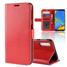 Load image into Gallery viewer, R64 Texture Single Fold Horizontal Flip Leather Case for Galaxy A7 (2018), with Holder &amp; Card Slots &amp; Wallet