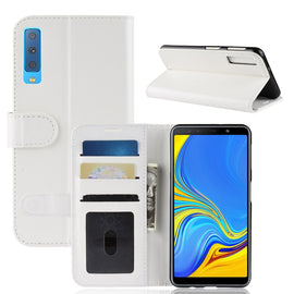 R64 Texture Single Fold Horizontal Flip Leather Case for Galaxy A7 (2018), with Holder & Card Slots & Wallet
