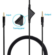 Load image into Gallery viewer, ZS0175 For Logitech Astro A10 / A40 / A30 3.5mm Male to Male Volume Adjustable Earphone Audio Cable, Cable Length: 2m, For Logitech Astro A10 2m