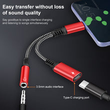 Load image into Gallery viewer, 2 in 1 USB-C / Type-C Male to PD 60W USB-C / Type-C Charging + 3.5mm Audio Female Earphone Adapter